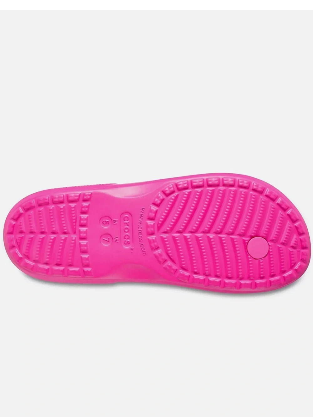 Bright Pink Crocs Classic Flip Flops
